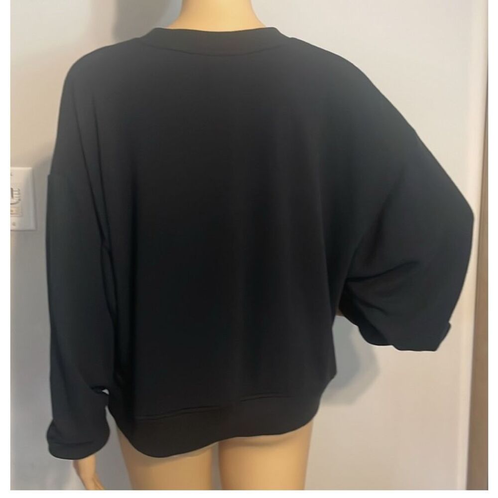 NWT Victoria's Secret Black Sweatshirt Size XXL - Picture 4 of 9